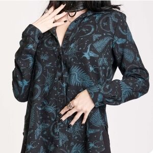 Green Witch Button Up Shirt